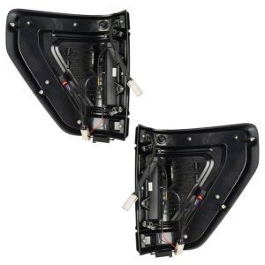 Ford F-150 LED Tail Lights - Rear - ORACLE Lighting - Black Series Flush Style - Black - `21-`24